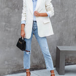 Open Front Work Office Jackets Blazer