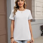 Casual Summer Basic Crewneck Tee (US Only)