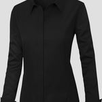 Nadorine Women's Button Down Shirts Classic Fit Dress Shirt