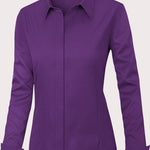 Nadorine Women's Button Down Shirts Classic Fit Dress Shirt