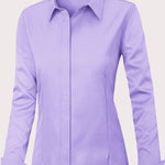 Nadorine Women's Button Down Shirts Classic Fit Dress Shirt