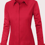 Nadorine Women's Button Down Shirts Classic Fit Dress Shirt
