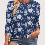 Nadorine Women's Casual 3/4 Sleeve T-Shirts Cute Tunic Tops