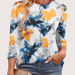 Nadorine Women's Casual 3/4 Sleeve T-Shirts Cute Tunic Tops