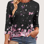Nadorine Women's Casual 3/4 Sleeve T-Shirts Cute Tunic Tops