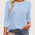 Nadorine Women's Casual 3/4 Sleeve T-Shirts Cute Tunic Tops