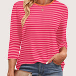 Nadorine Women's Casual 3/4 Sleeve T-Shirts Cute Tunic Tops
