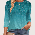 Nadorine Women's Casual 3/4 Sleeve T-Shirts Cute Tunic Tops