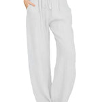 Alessia Romano | Relaxed Linen Wide-Leg Pants For Women