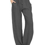 Alessia Romano | Relaxed Linen Wide-Leg Pants For Women