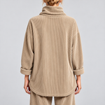 Sophie | One-Button Corduroy Wrap Top