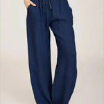 Alessia Romano | Relaxed Linen Wide-Leg Pants For Women