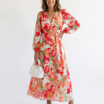 Althea | Long Sleeve Floral Maxi Dress