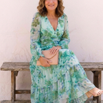 Althea | Long Sleeve Floral Maxi Dress
