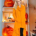 Nadorine Women Pullover Hoodies Sweatshirt Long Sleeve High Low Sweater Oversize Top with Pocket (Us Only)