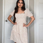 Lantern Sleeve Swing Mini Dress - Nadorine (Us Only)
