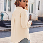 Nadorine Long Sleeve Blouses Casual Tops