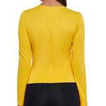 Zeagoo Womens Blazer Cropped Open Front Zipper Dress Jacket O Neck Casual Office Suit Jacket