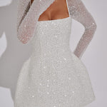 Arabella Kensington | Sparkling Long Sleeve Mini Dress For Women