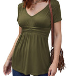 V Neck Tunic Tops - Nadorine (Us Only)