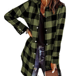 Zeagoo Womens Shacket Jacket Long Sleeve Flannel Shirt