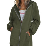 Fleece Hoodies Tunic Long Hoodie Jacket - Nadorine (Us Only)