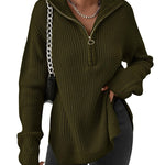 Nadorine Long Sleeve Oversized Knit Sweater Tops