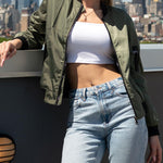 Zip Up Bomber Jacket - Zeagoo (Us Only)
