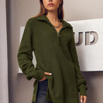 Nadorine Long Sleeve Oversized Knit Sweater Tops