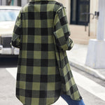 Zeagoo Womens Shacket Jacket Long Sleeve Flannel Shirt