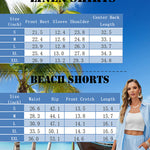 Linen Shirt Elastic Waist Casual Shorts Set - Nadorine (Us Only)