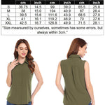 Sleeveless Button Down Tank Tops - Nadorine (Us Only)