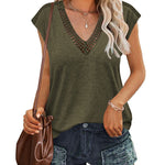 Tank Tops Short Sleeve Shirt- Nadorine (Us Only)