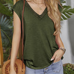 Tank Tops Short Sleeve Shirt- Nadorine (Us Only)