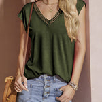 Tank Tops Short Sleeve Shirt- Nadorine (Us Only)