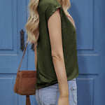 Tank Tops Short Sleeve Shirt- Nadorine (Us Only)
