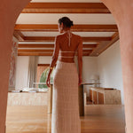 Amelia Parker | Textured Halter Neck Maxi Dress For Women