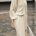 Isla Crawford | Oversized Pleated Two-Piece Lounge Set For Women