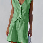 Paros Cover Up Two Piece Shorts Set