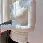 Vivienne | Sleek Mock Neck Top