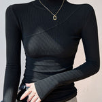 Vivienne | Sleek Mock Neck Top