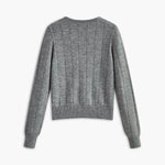 Crew Neck Button Soft Cardigan