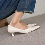 Verrine Leather Low Pumps