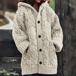 Gonneke | Warm Knit Hooded Cardigan