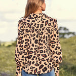 Nadorine Printed Lantern Long Sleeve Blouse