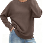 Nadorine Basic Loose Fit Knit Pullover Sweater (US Only)