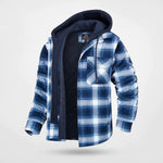 Garrett™ | Warm Plaid Flannel Hooded Jacket