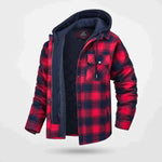 Garrett™ | Warm Plaid Flannel Hooded Jacket
