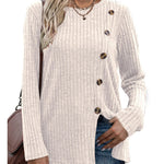 Nadorine Women's Fashion Long Sleeve Blouse