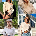 Nadorine Cross Front Drop Shoulder Sweaters